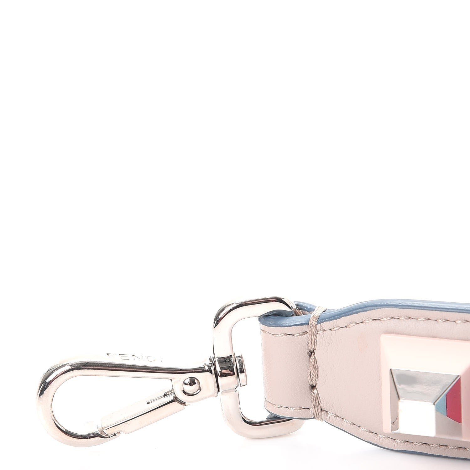 Fendi Vitello Dolce Plexiglass Studded Mini Strap You Grigio Polvere Multicolor 6 of 6