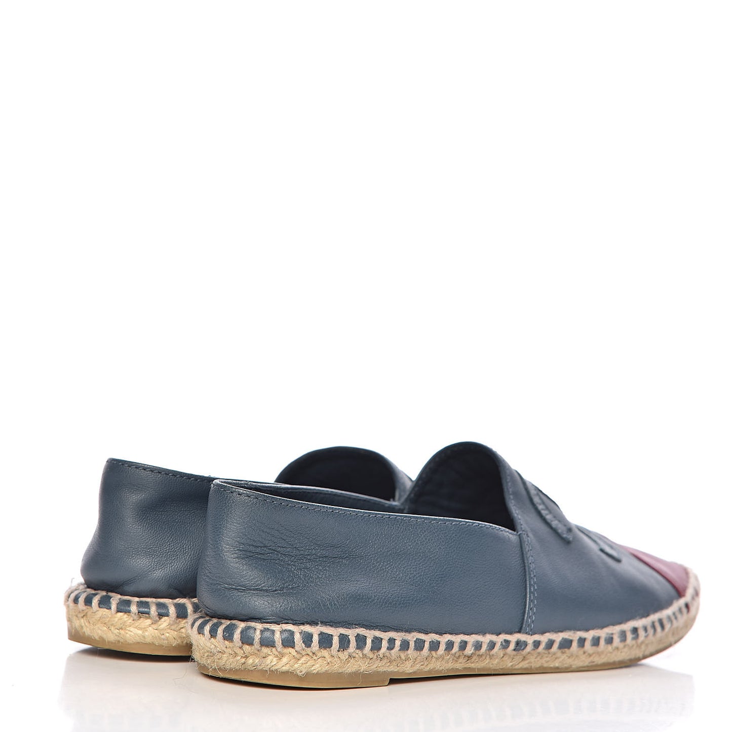 Lambskin CC Espadrilles 36 Blue