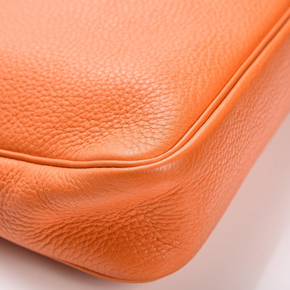 Hermes Taurillon Clemence Massai PM Orange 10 of 12