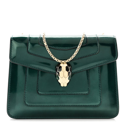 Bulgari Patent Serpenti Forever Crossbody Emerald 1 of 12