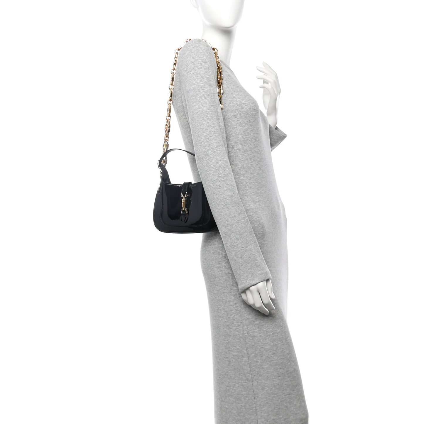 Patent Mini Jackie 1961 Crystal Hobo Black