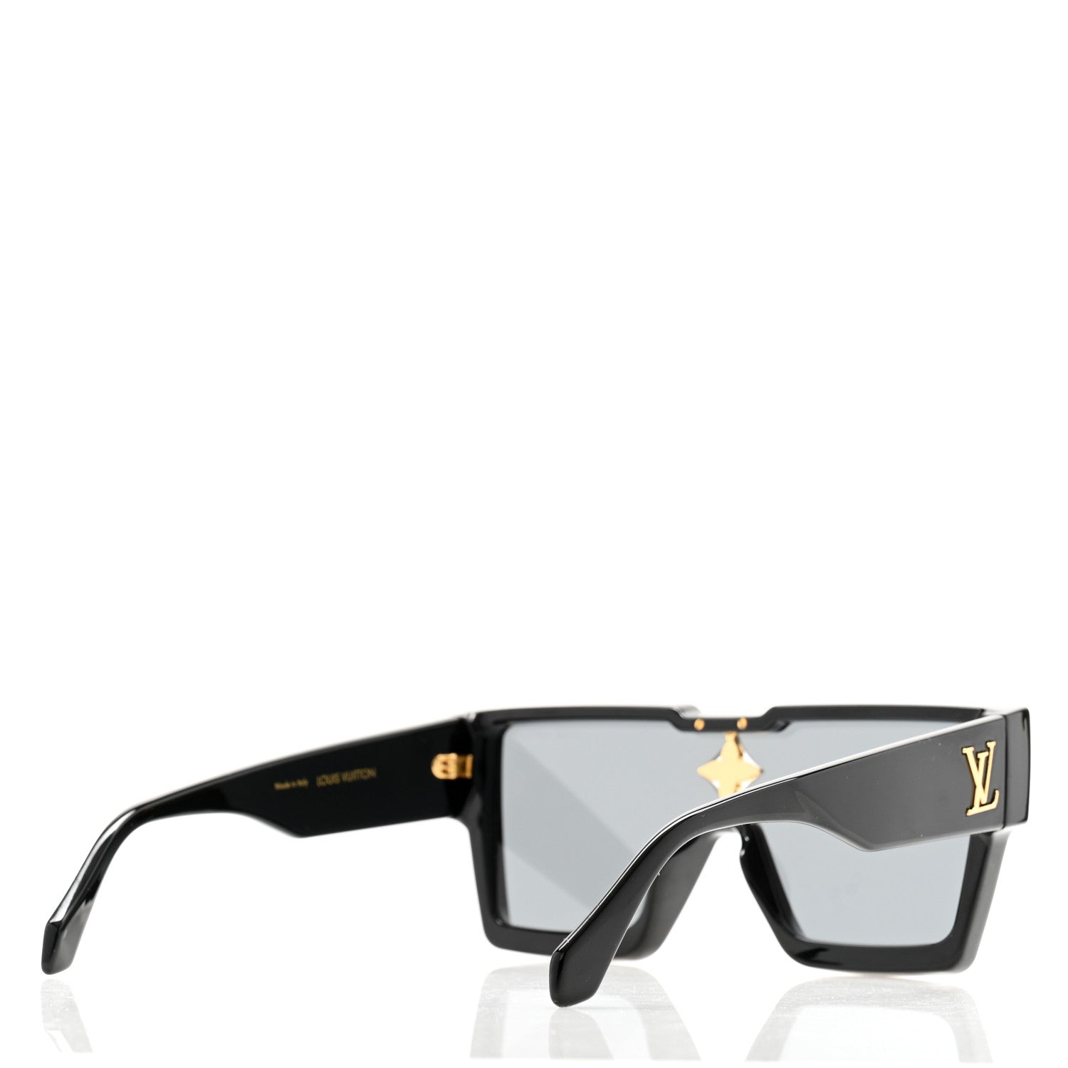 Louis Vuitton Acetate Swarovski Crystal Cyclone Sunglasses Z1578W Black 4 of 9