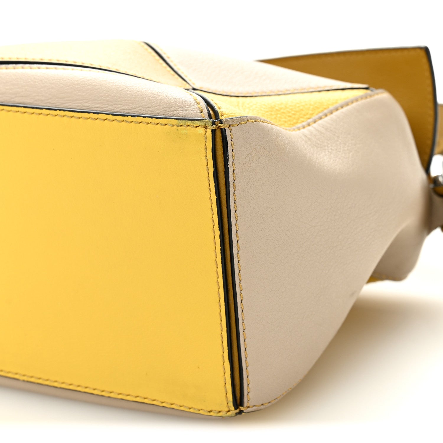 Loewe Grained Calfskin Small Puzzle Bag Ocre Yellow 10 of 13