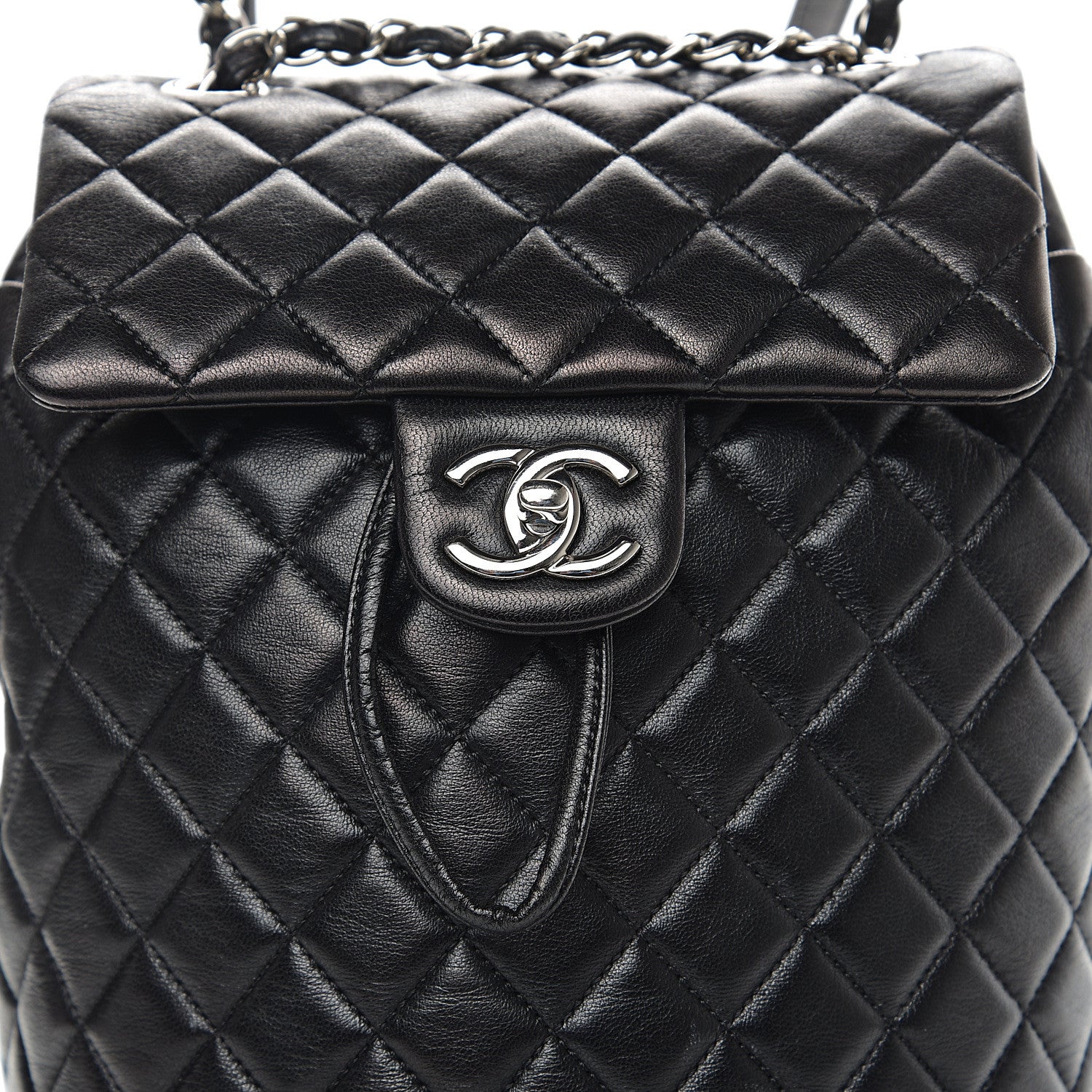 Chanel Lambskin Quilted Small Urban Spirit Backpack Black 9 of 14