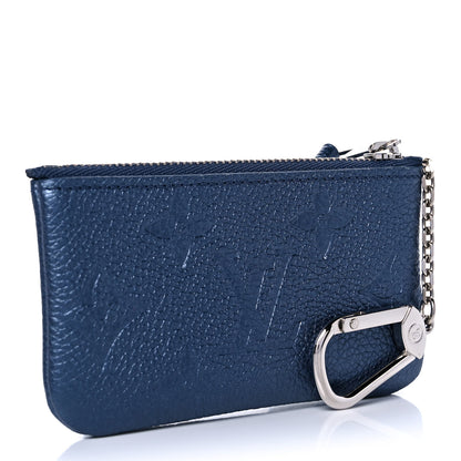 Louis Vuitton Metallic Empreinte Monogram Giant Key Pouch Navy Nacre 3 of 7
