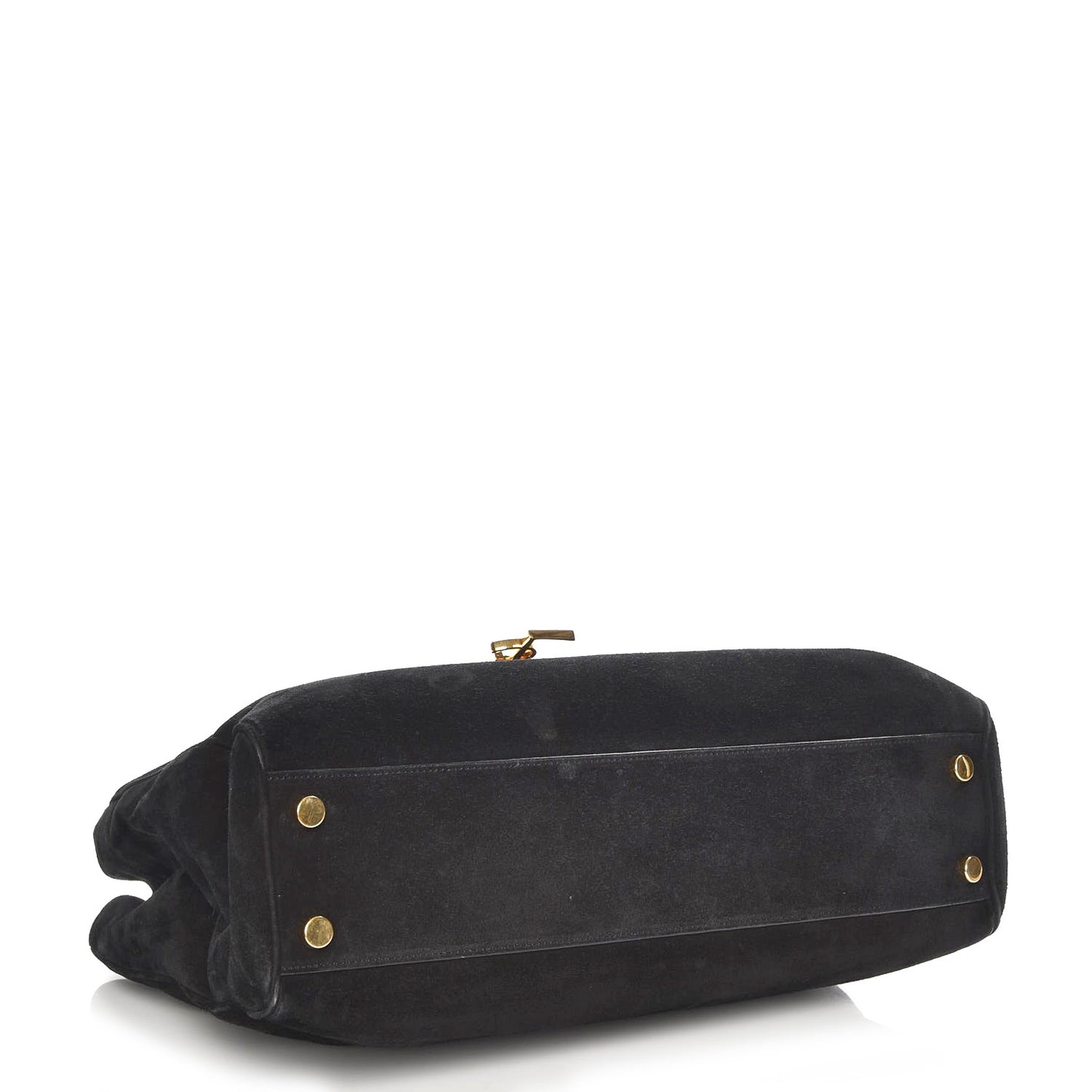 Suede Monogram Cassandre Shopper Black