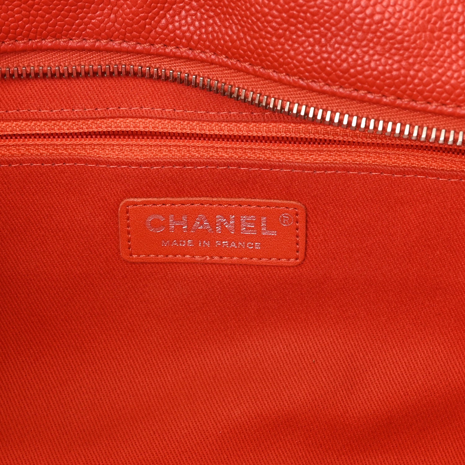 Chanel Caviar Quilted Travel Flap Tote Red 5 of 9