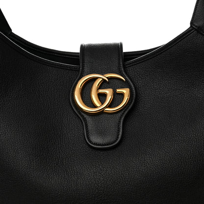 Gucci Goatskin Large Aphrodite Shoulder Bag Black 8 of 10