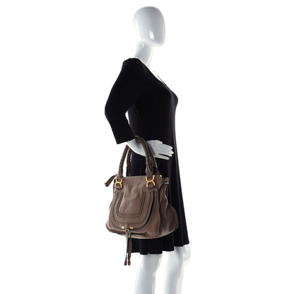 Chloe Calfskin Medium Marcie Satchel Nut 3 of 8