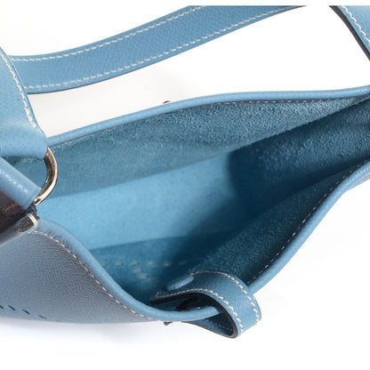 Hermes Veau Epsom Evelyne TPM Blue Jean 5 of 12