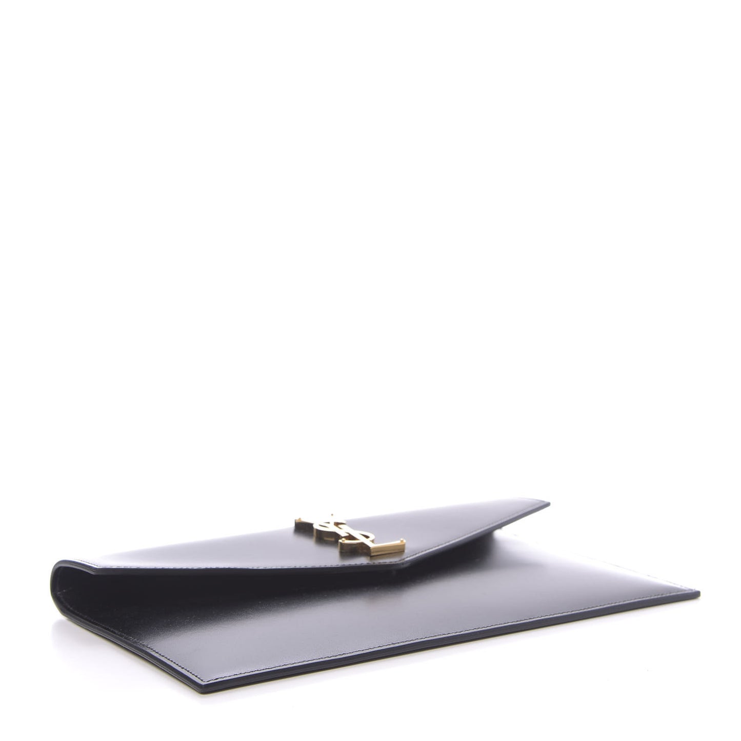 Smooth Shiny Calfskin Monogram Uptown Pouch Black