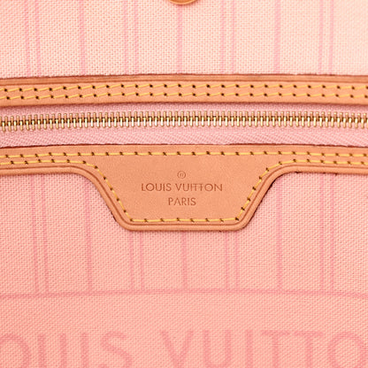 Louis Vuitton Damier Azur Neo Neverfull MM Rose Ballerine 6 of 14