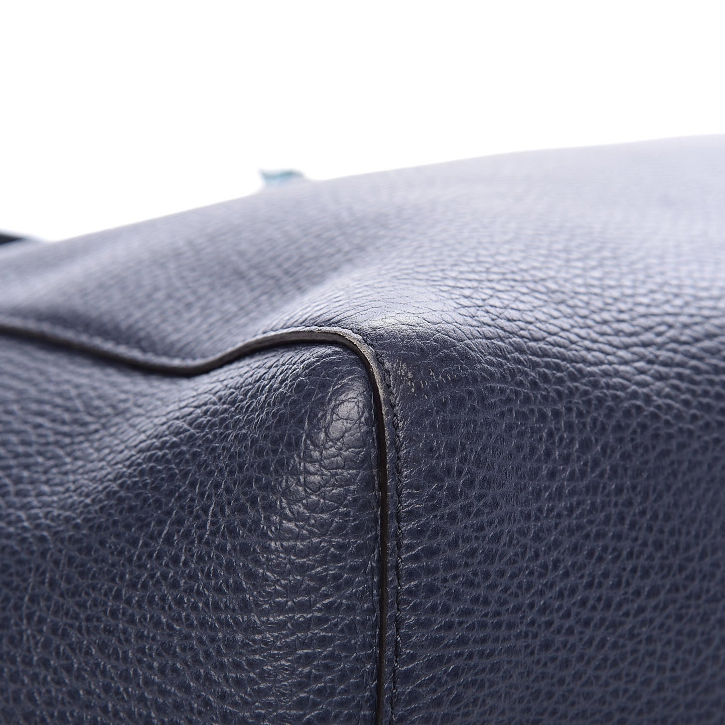 Dollar Calfskin Medium Swing Tote Marine Deep Cobalt