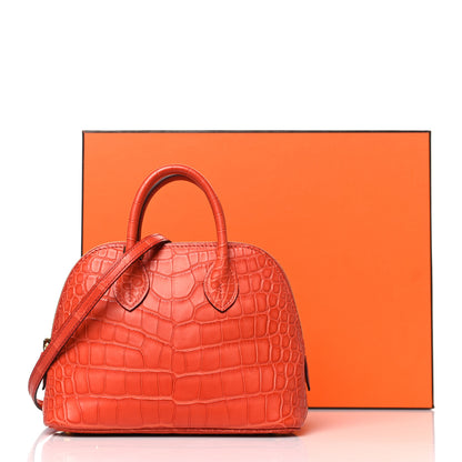 Hermes Matte Alligator Bolide Mini 1923 Sanguine 11 of 11