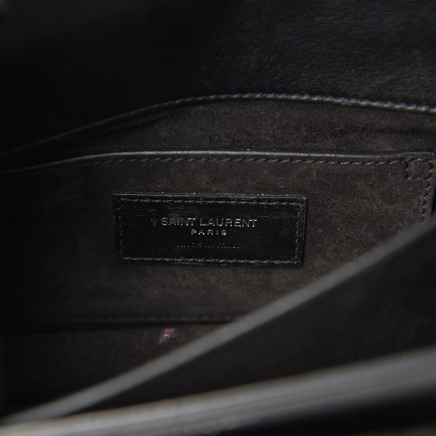 Saint Laurent Calfskin Studded Small Monogram Sunset Black 5 of 12