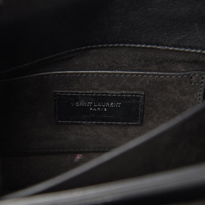Saint Laurent Calfskin Studded Small Monogram Sunset Black 5 of 12