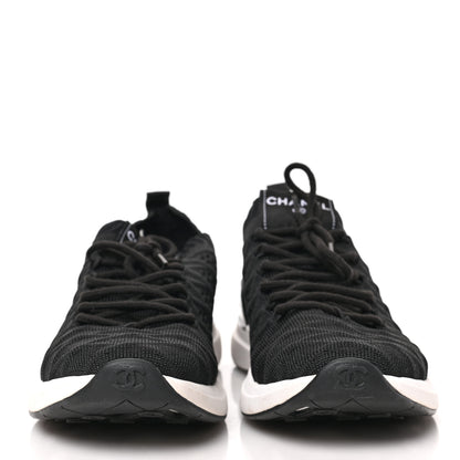 Chanel Fabric Logo Sneakers 39 Black 2 of 7