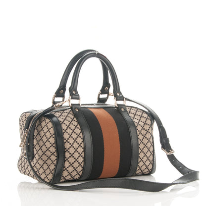 Gucci Diamante Vintage Web Small Boston Black 3 of 7