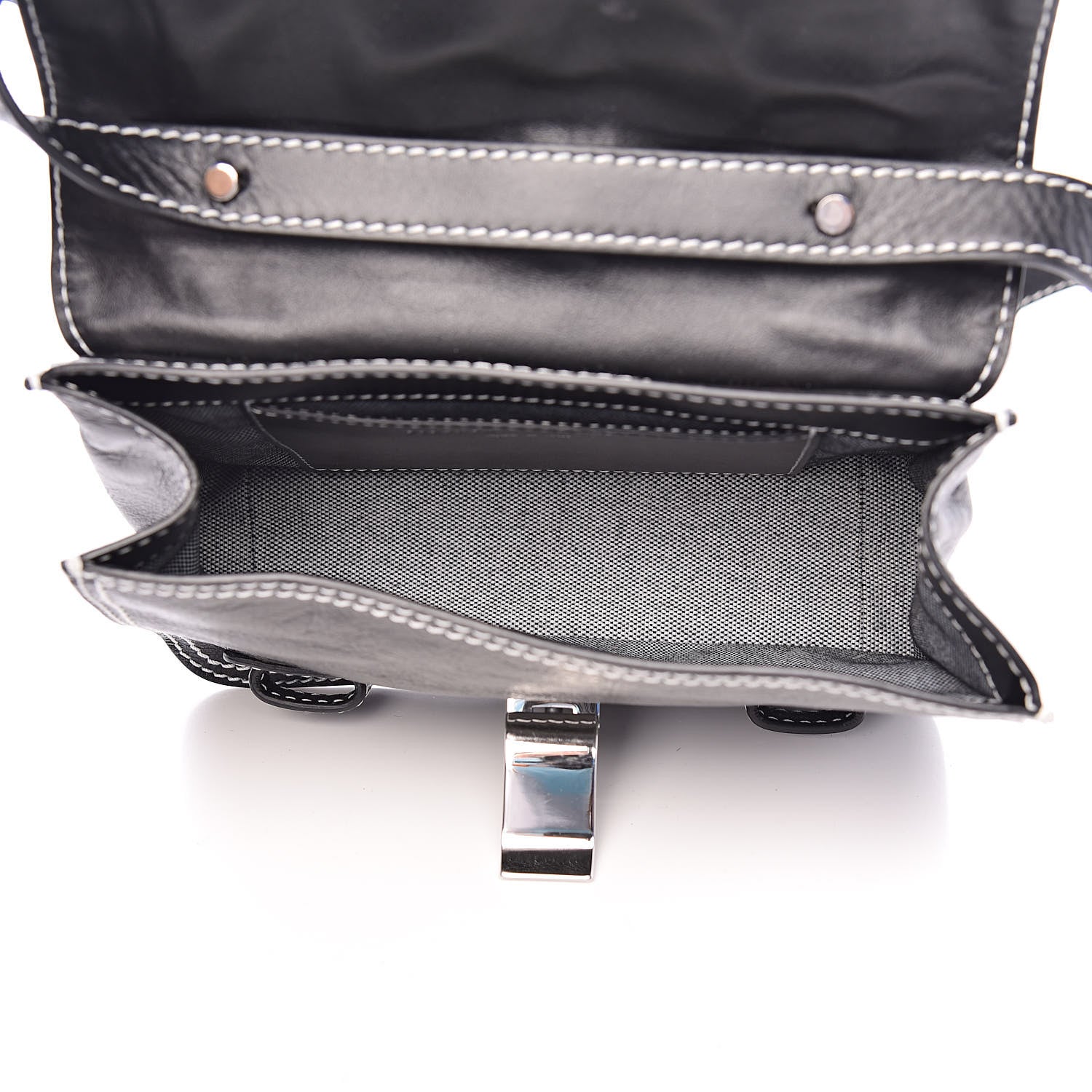 Proenza Schouler Lambskin PS1+ Mini Pouch Messenger Black 5 of 10