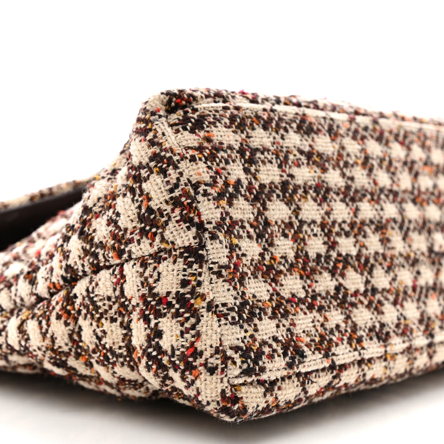 Saint Laurent Tweed Matelasse Medium Loulou Monogram Chain Satchel Beige Multicolor 9 of 11