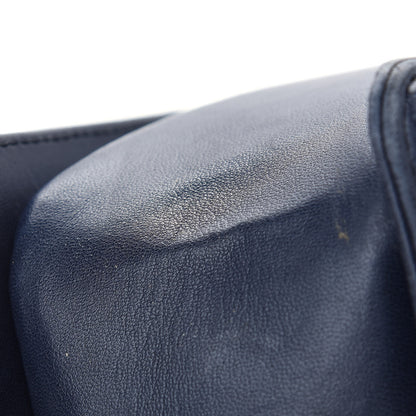 Chanel Lambskin Quilted Medium Boy Flap Dark Navy 9 of 11