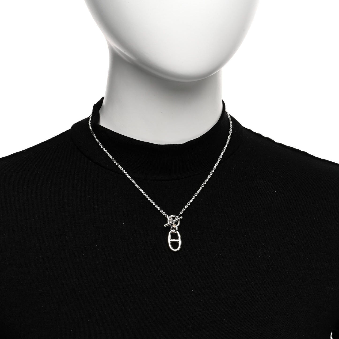 Sterling Silver Amulette Chaine d'Ancre Necklace