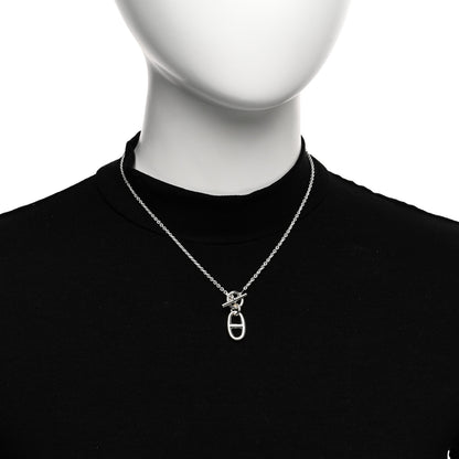Hermes Sterling Silver Amulette Chaine d'Ancre Necklace 2 of 5