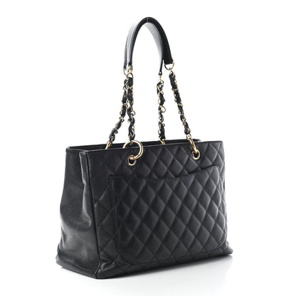 Chanel Caviar Quilted Grand Shopping Tote GST Black 3 of 10