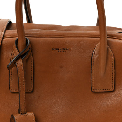 Saint Laurent Calfskin Small Sac De Jour Boston Handle Toasted Brown 8 of 11