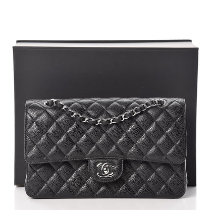 Chanel Caviar Quilted Medium Double Flap Black 8 of 8