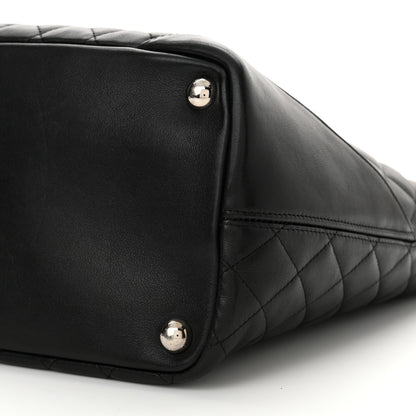 Chanel Calfskin Quilted Large Cambon Tote Black White 10 of 16