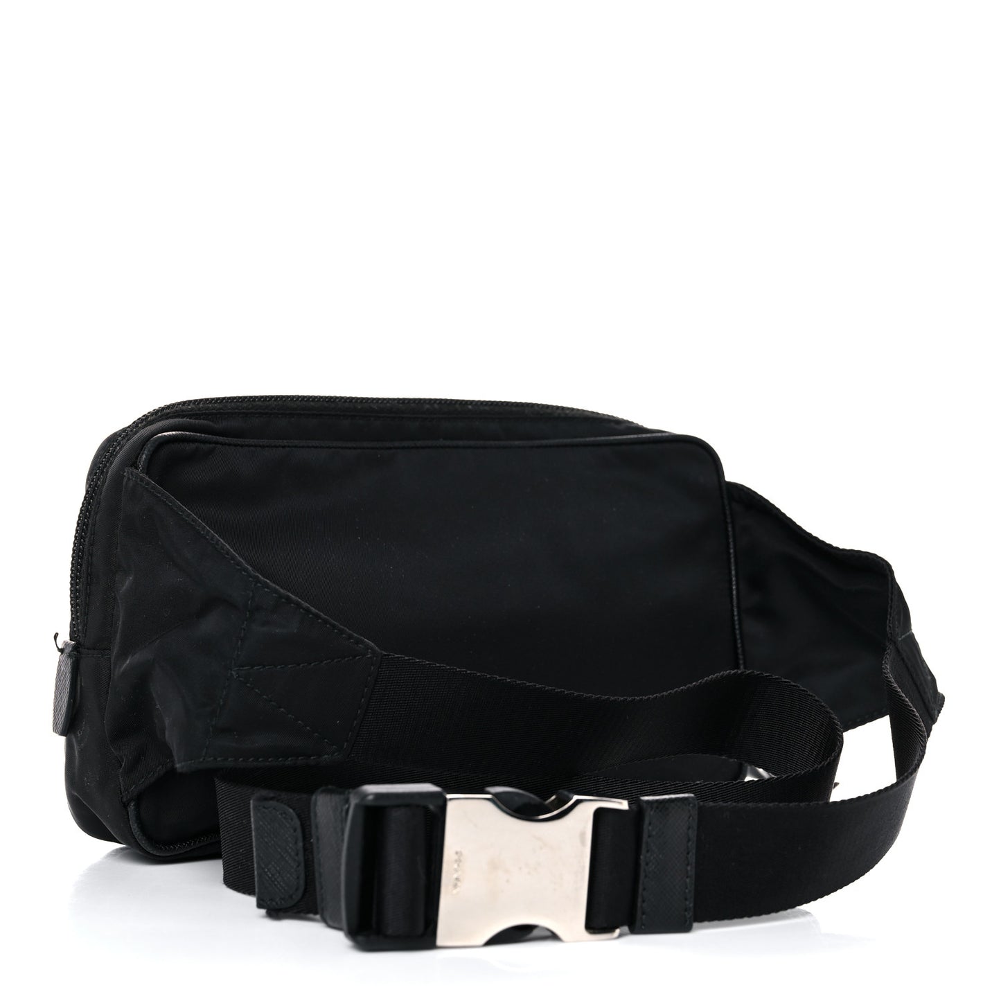 Tessuto Nylon Saffiano Belt Bag Black