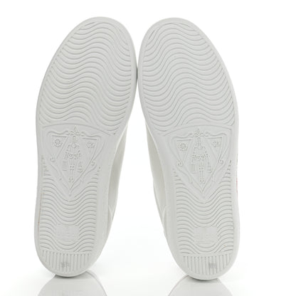 Gucci Calfskin Interlocking G Womens New Ace Sneakers 36.5 White Red Flame Green 7 of 8