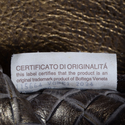 Bottega Veneta Intrecciato Barcelona Medium Cabat Platino Ossidato 9 of 9
