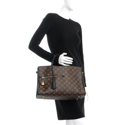 Louis Vuitton Monogram Popincourt MM Black 3 of 7