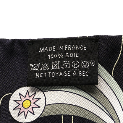 Hermes Silk Odyssey Twilly Black Bleu Ciel Rose 3 of 4