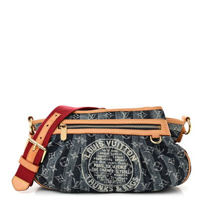Louis Vuitton Denim Raye Porte Epaule MM 1 of 14