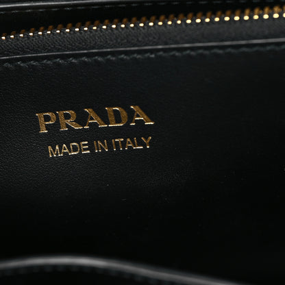 Prada Saffiano Cuir Calfskin Medium Monochrome Top Handle Tote Black 6 of 10