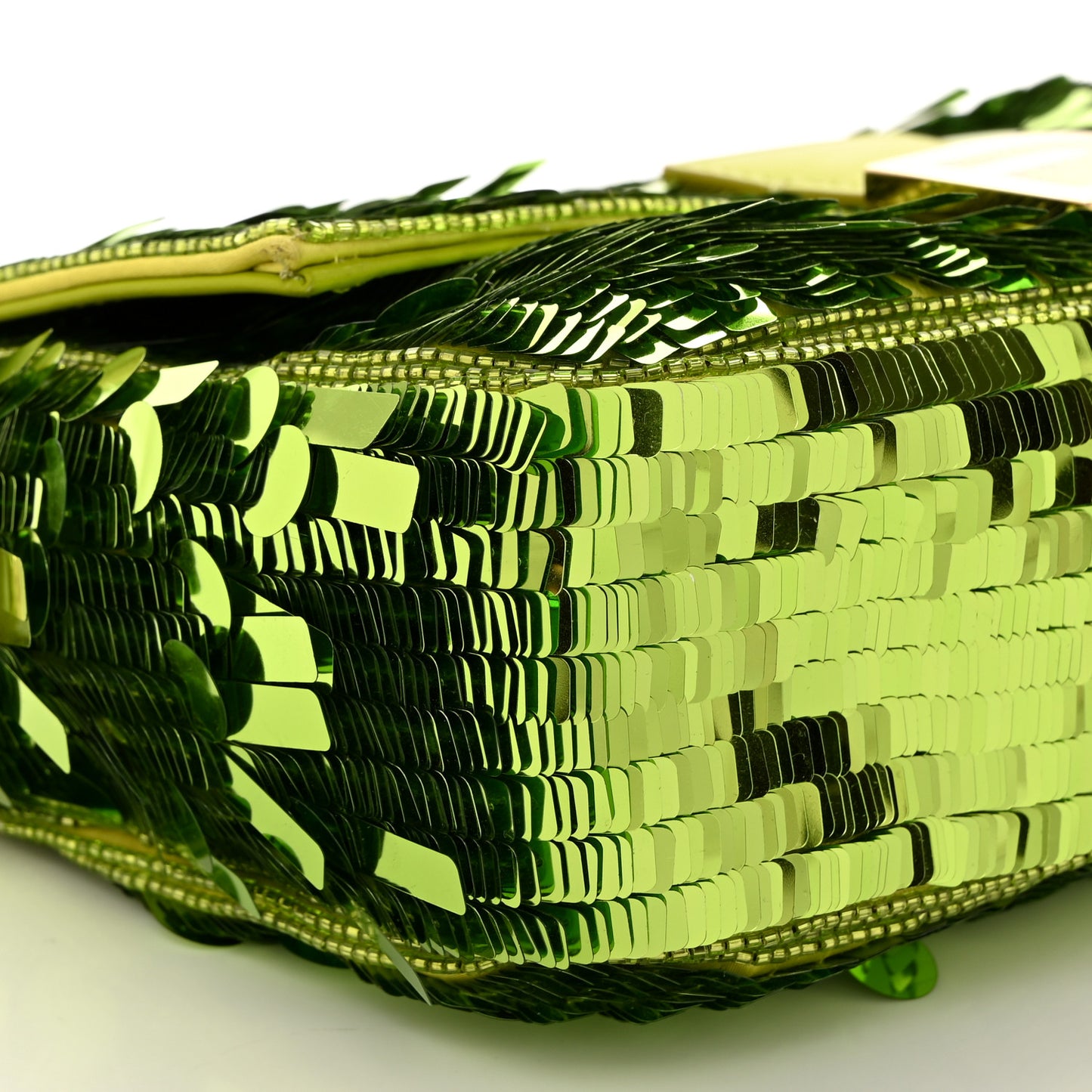 Sequin Paillettes Vitello Grace Sex and the City Baguette Wasabi