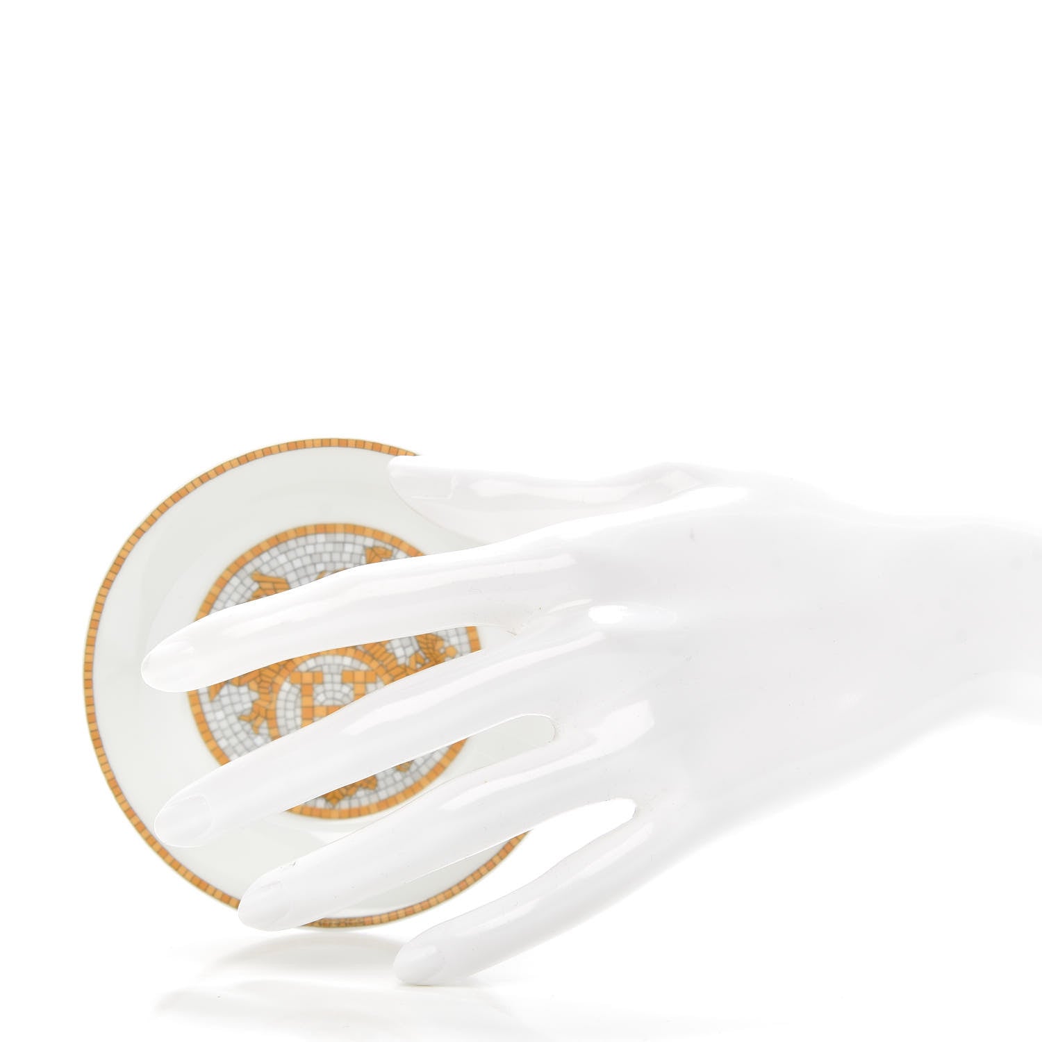 Hermes Porcelain Mosaique au 24 Soy Dish Set of 2 2 of 6