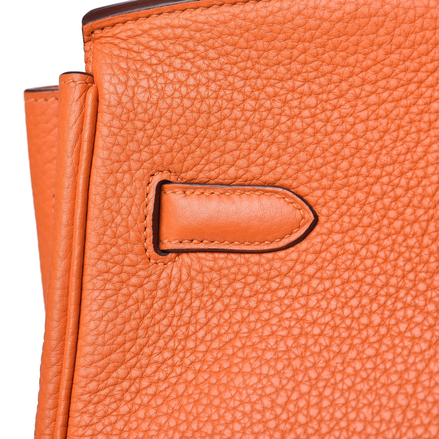 Hermes Taurillon Clemence Birkin 35 Orange 27 of 29