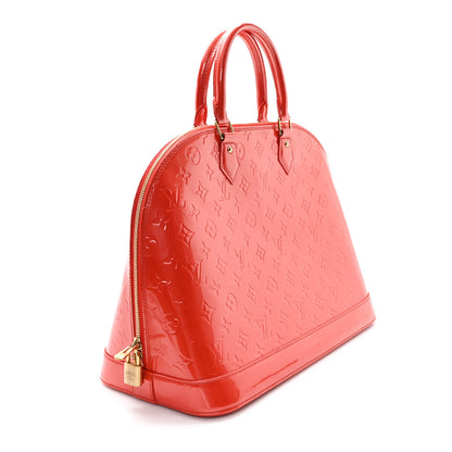 Louis Vuitton Vernis Alma GM Orange Sunset 3 of 10