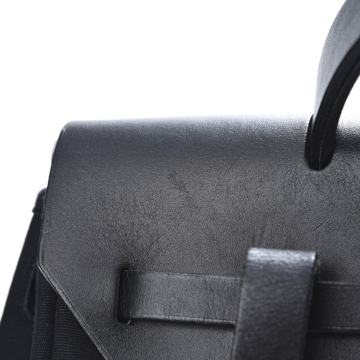 Toile Vache Calfskin Herbag 30 PM Backpack Black