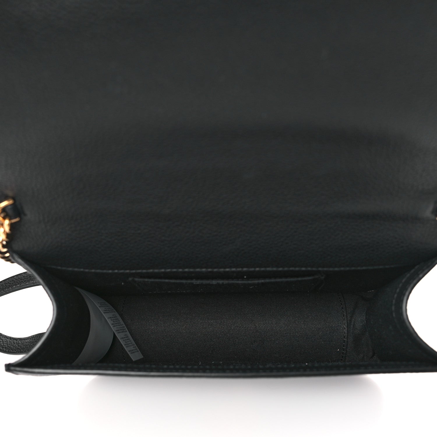 Versace Grainy Calfskin Virtus Chain Crossbody Black 5 of 8