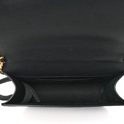 Versace Grainy Calfskin Virtus Chain Crossbody Black 5 of 8