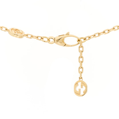 Gucci 18K Yellow Gold Running GG Station Necklace 5 of 6