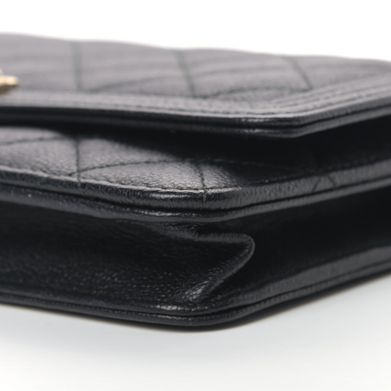 Chanel Caviar Quilted Boy Wallet On Chain WOC Black 10 of 11