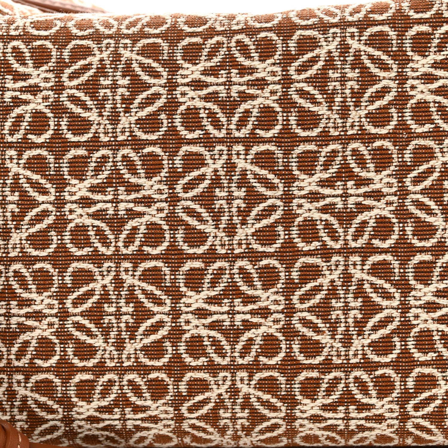 Loewe Jacquard Anagram Calfskin Small Cubi Bag Tan Pecan 8 of 12