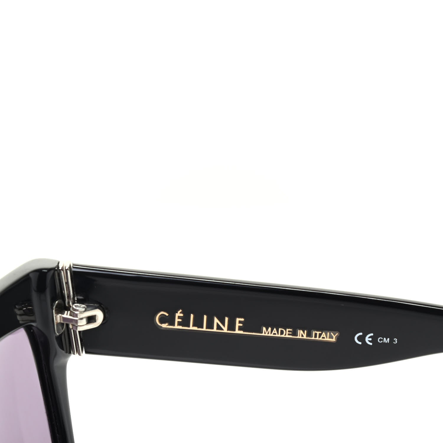 Celine Polarized ZZ Top Sunglasses CL 41756 Black 6 of 7