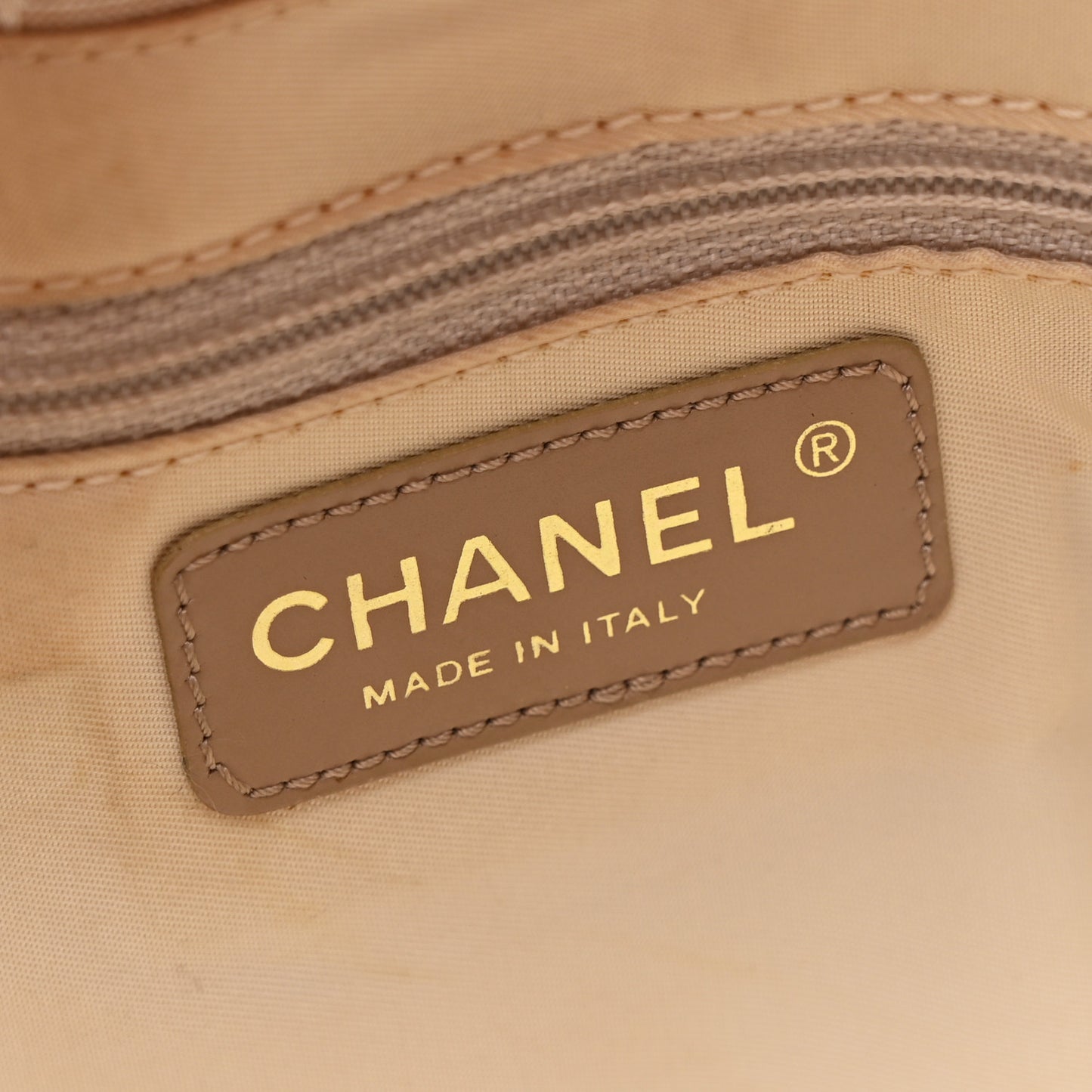 Nylon Medium Travel Tote Beige